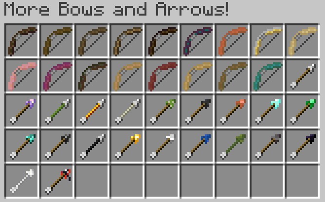 弓MOD「More Bows and Arrows」の特徴1