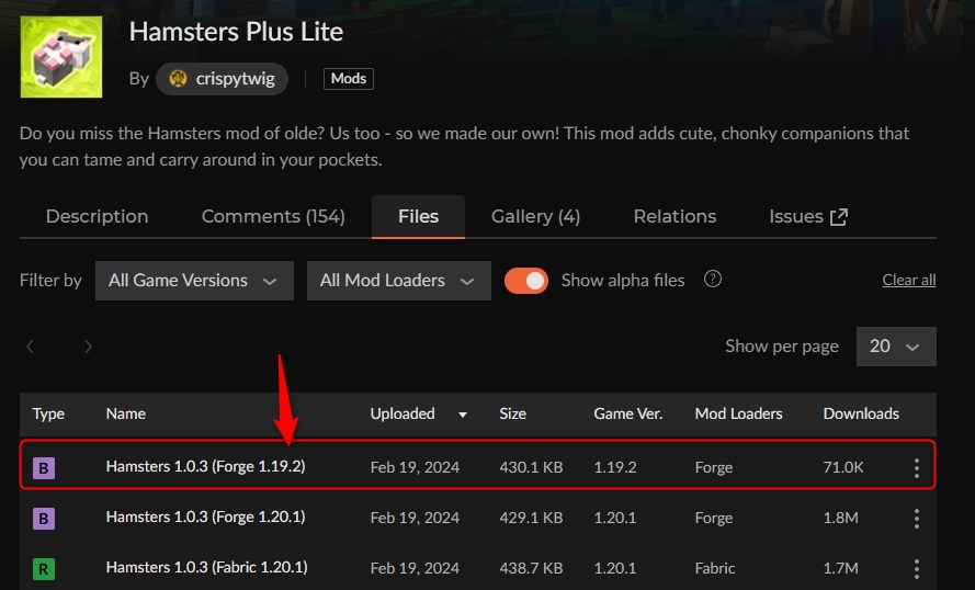 ハムスターMOD「Hamsters Plus Lite」の入れ方1