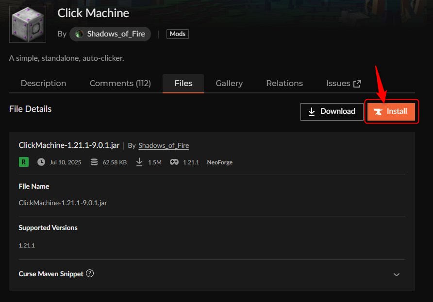 オートクリッカーMOD「Click Machine」の入れ方2