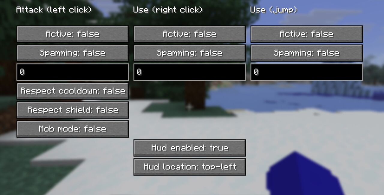 【マイクラ】オートクリッカーMOD「Auto Clicker」