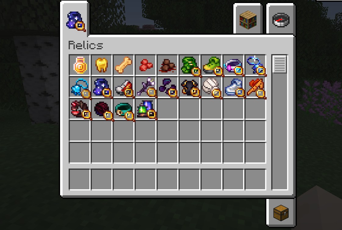 「Relics」の動作確認