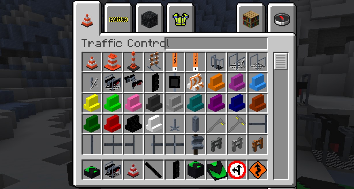 【マイクラ】道路MOD「Traffic control + Roads & Signs by Teerth」