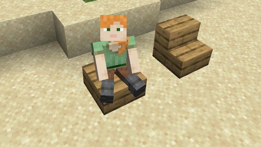 【マイクラ】座るMOD「Sit」