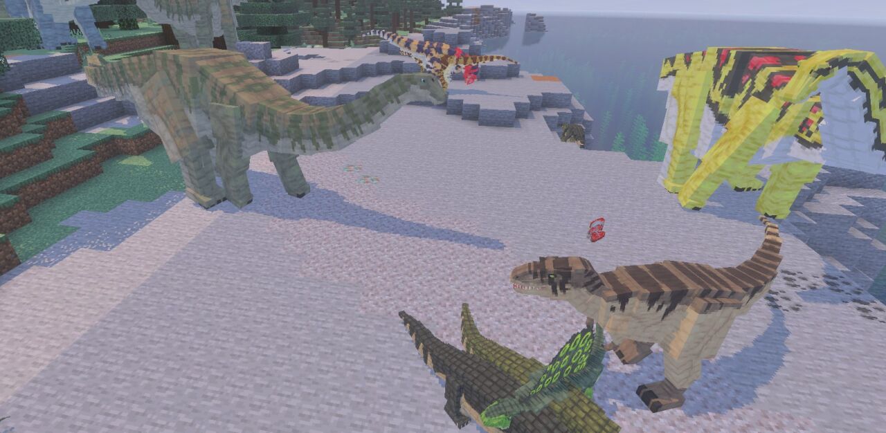 【マイクラ統合版】恐竜アドオン「Dinosaurs' Time Add-on」