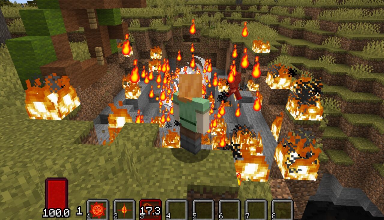 マイクラのワンピースMOD「Mine Mine no Mi」のタイトル画面