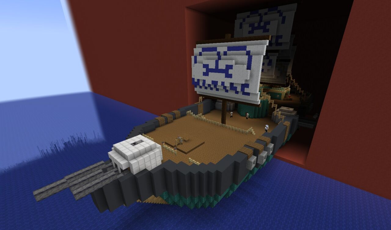 Mine Pieceで生成された海賊船の構造物
