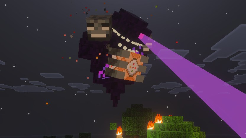 ボスアドオン「Cracker's Wither Storm」のウィザーストーム進化
