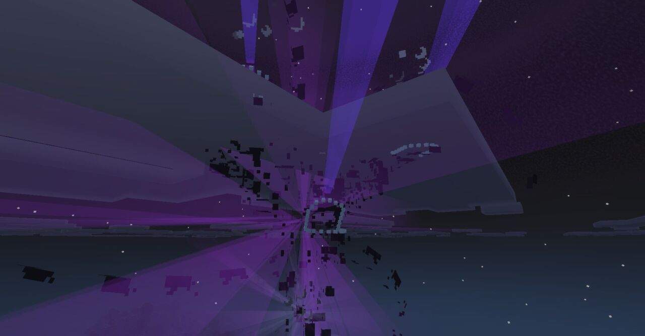 ボスアドオン「Cracker's Wither Storm」のウィザーストーム最終フェーズ