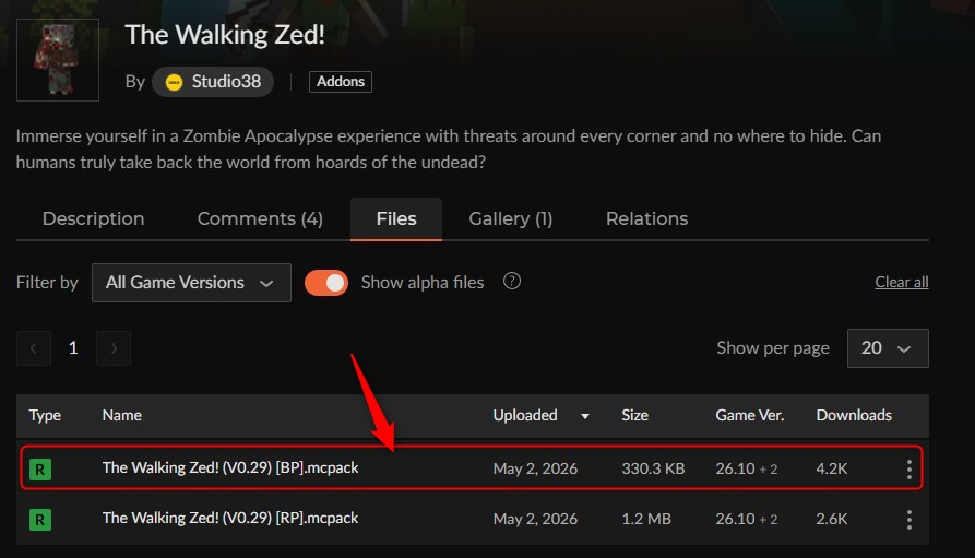 ゾンビアドオン「The Walking Zed!」の入れ方3