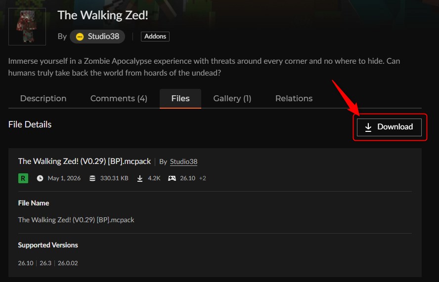 ゾンビアドオン「The Walking Zed!」の入れ方4