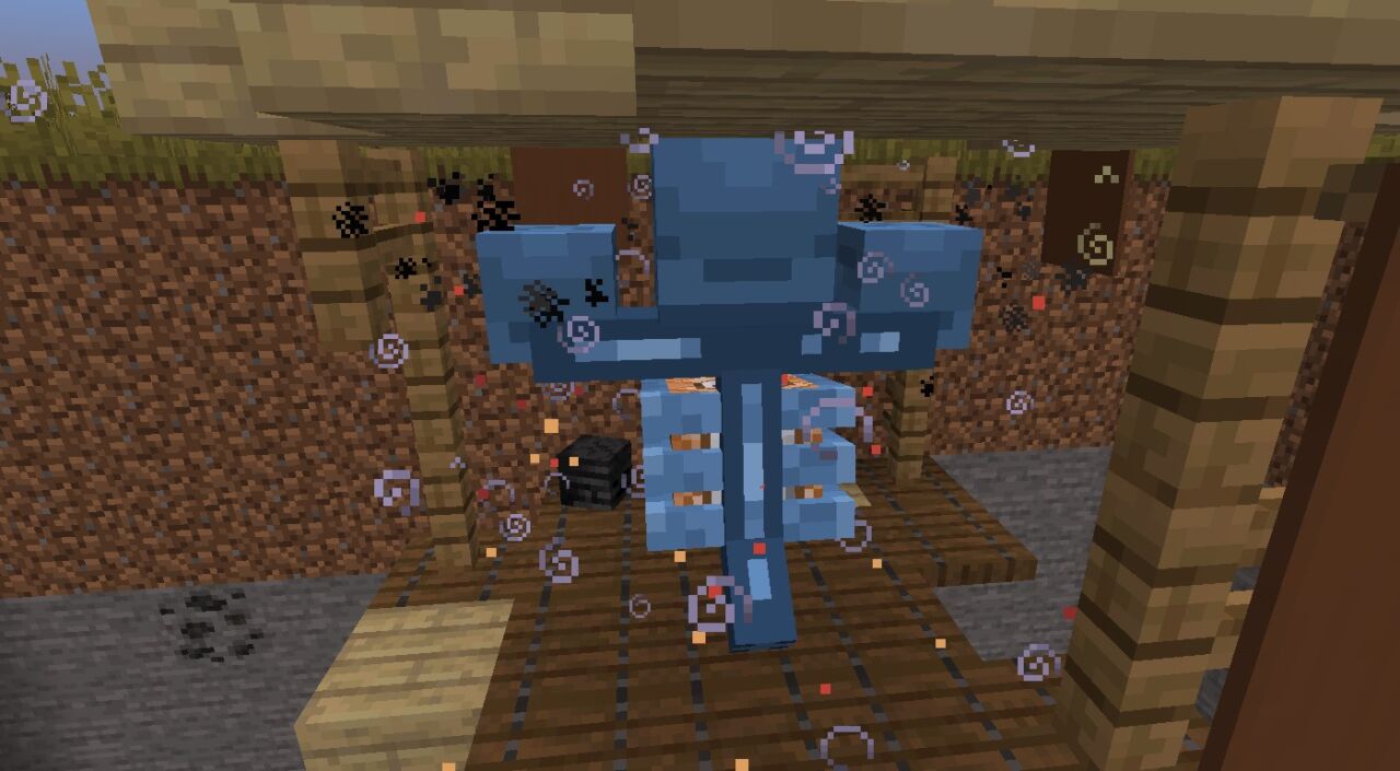 Cracker's Wither Storm Modでウィザーストームが召喚された画面