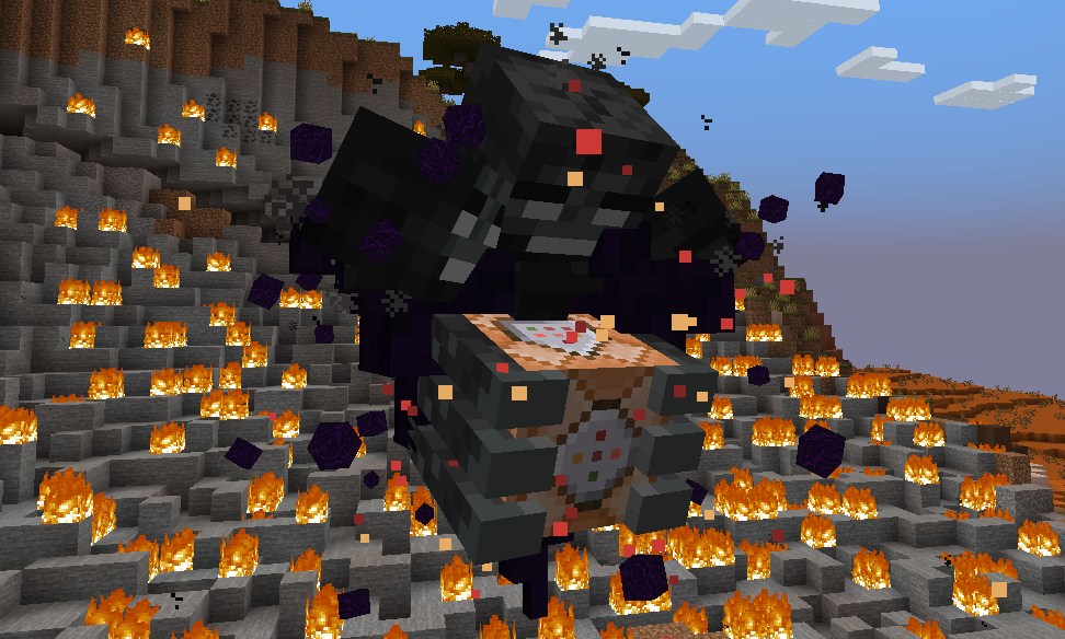 Cracker's Wither Storm Modのウィザーストーム第1段階の姿
