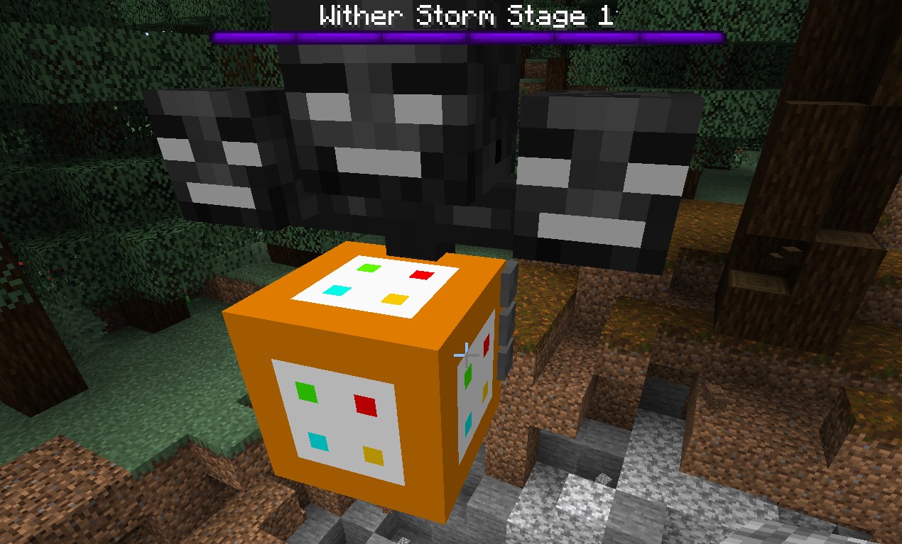 マイクラ起動後にWither Storm Modのアイテムが追加されている画面