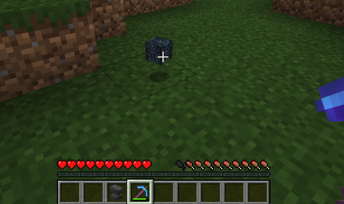 Apothic Spawnersで回収したスポナーがアイテムとしてインベントリに入った画面