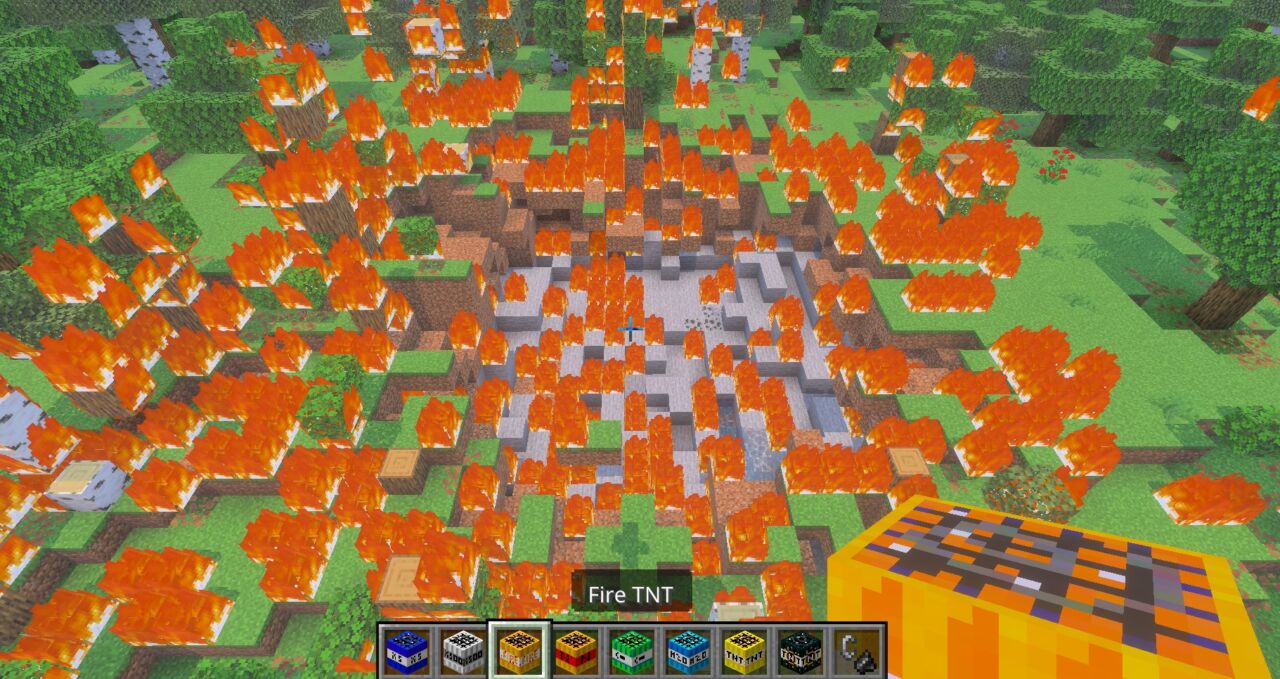 TNT Destructive Addonの爆発①
