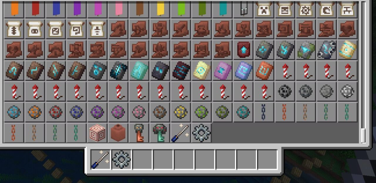 Build Tools導入後のクリエイティブインベントリ