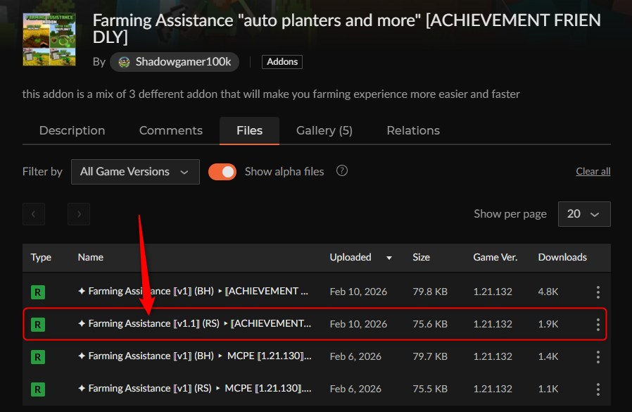 農業アドオン「Farming Assistance」の入れ方1