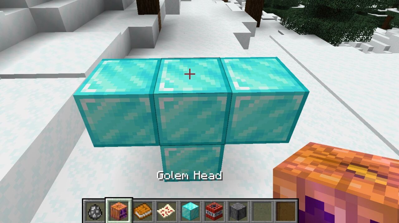 Extra Golemsのゴーレムヘッドを設置してゴーレムが完成するシーン