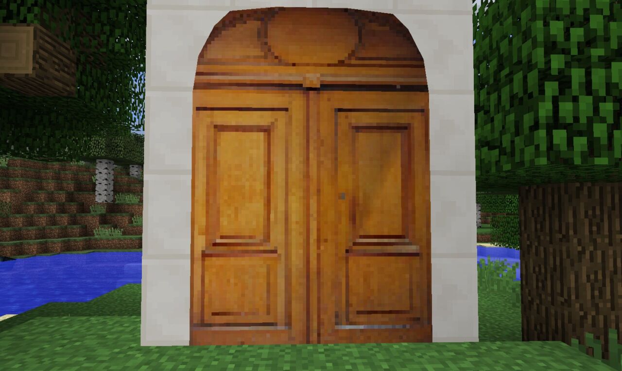 MalisisDoorsの両開きドア（フレンチドア）