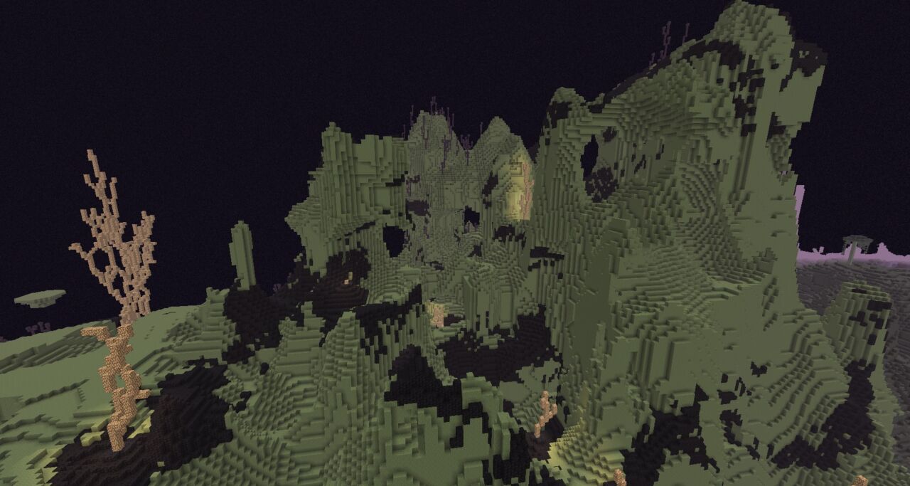 Nullscapeの浮遊する谷の地形