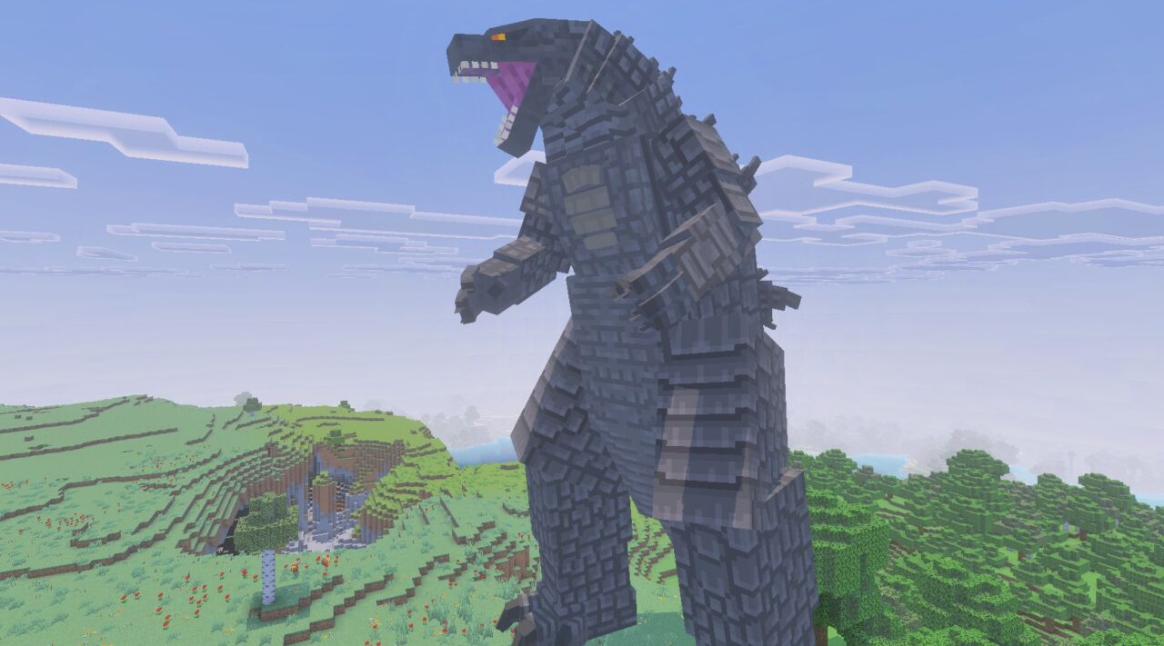 【マイクラ統合版】ゴジラアドオン「Godzilla Legacy of Titans」のゴジラ