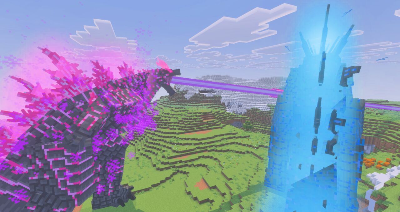 マイクラのゴジラアドオン「Godzilla Legacy of Titans」