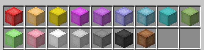【マイクラ統合版】エレベーターアドオン「OpenBlocks Elevator」の16色のエレベーター