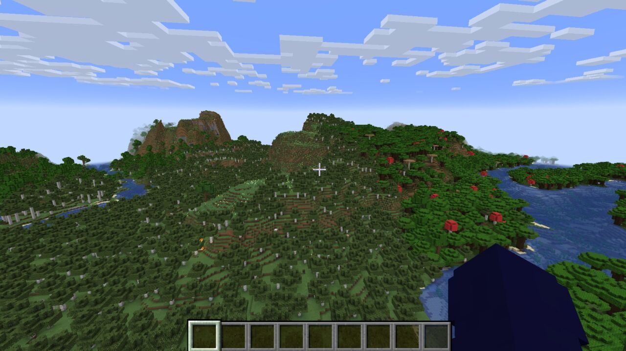 Embeddiumを導入してFPSが向上したマイクラの画面
