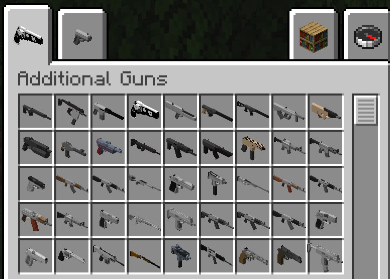 Additional Gunsで追加される実在モデル風の銃