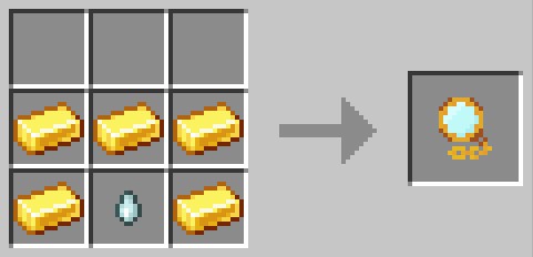 金のアーティファクトのヘルメットのクラフトレシピ（ガストの涙＋金のインゴット）