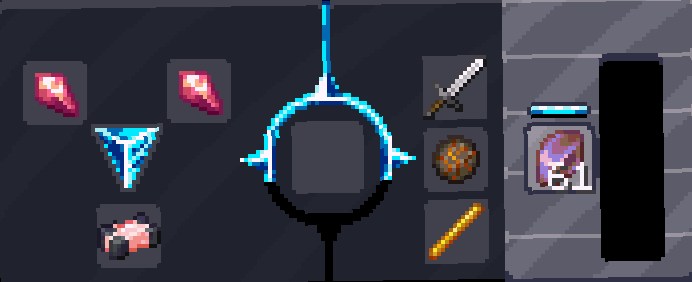 Starlit Factoryの右スロットにCelestial Coreを5個入れた画面