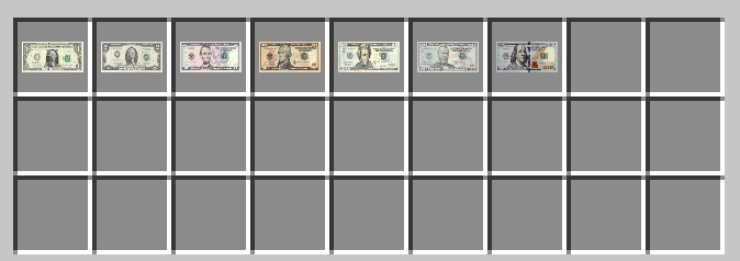 Real Money USDで追加される$1〜$100のドル紙幣7種