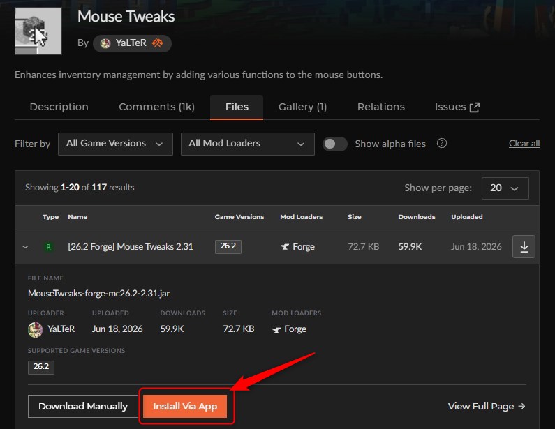 「Mouse Tweaks」をインストール