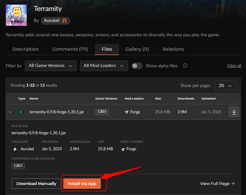 「Terramity」をインストール