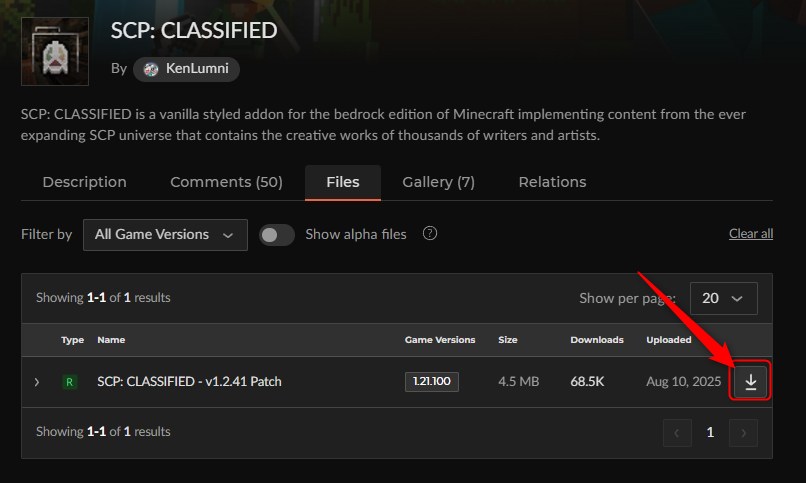 「SCP: CLASSIFIED」にアクセスしてダウンロード