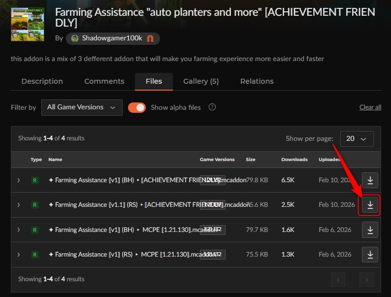 農業アドオン「Farming Assistance」の入れ方1