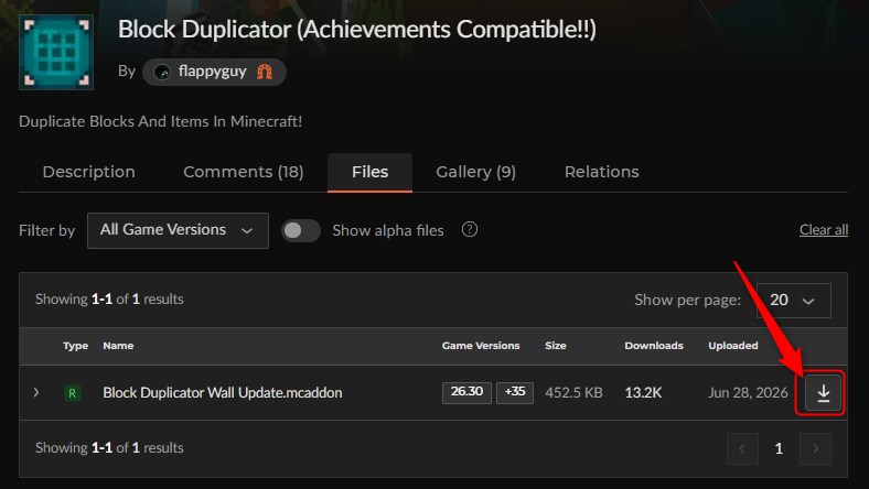 まな板アドオン「Block Duplicator」の入れ方