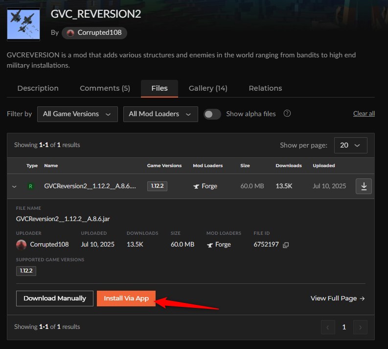 「GVCReversion2」をインストール