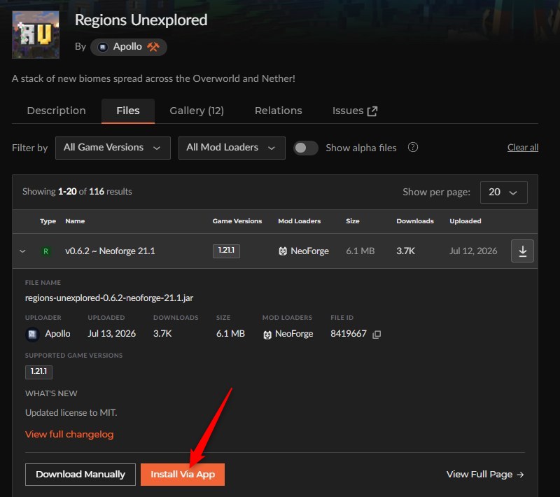 「Regions Unexplored」をインストール