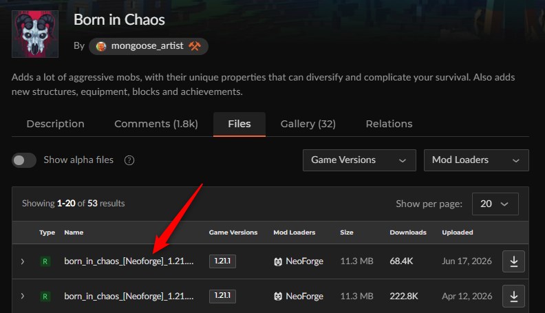ホラーMOD「Born in Chaos」の入れ方1