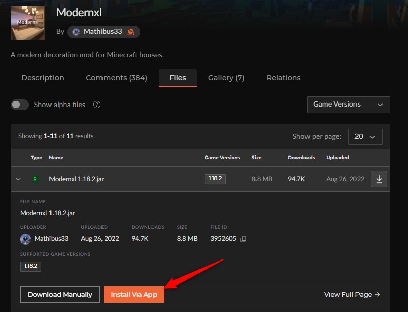 家具MOD「Modernxl」の入れ方2