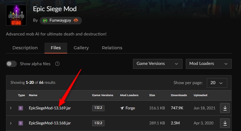 敵強化MOD「Epic Siege Mod」の入れ方1