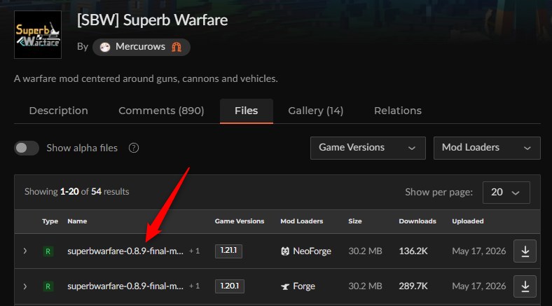 戦車MOD「Superb Warfare」の入れ方1