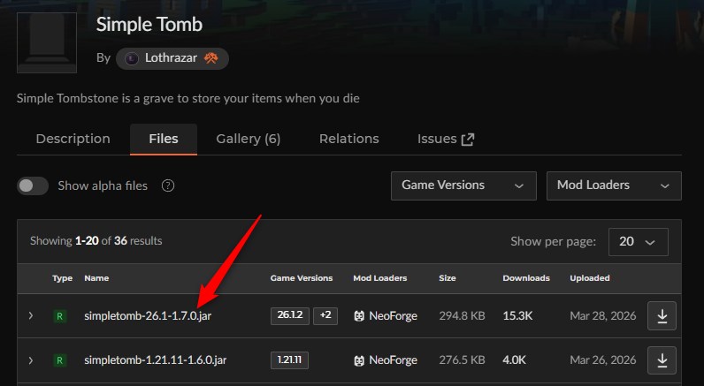 墓MOD「Simple Tomb」の入れ方1