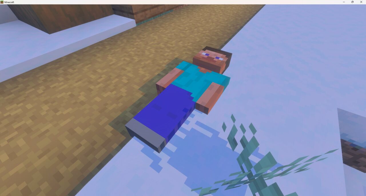 Player Dead Bodyの死体からアイテムを回収して導入完了を確認した画面