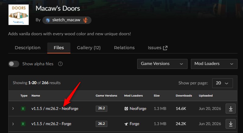 ドアMOD「Macaw's Doors」の入れ方1