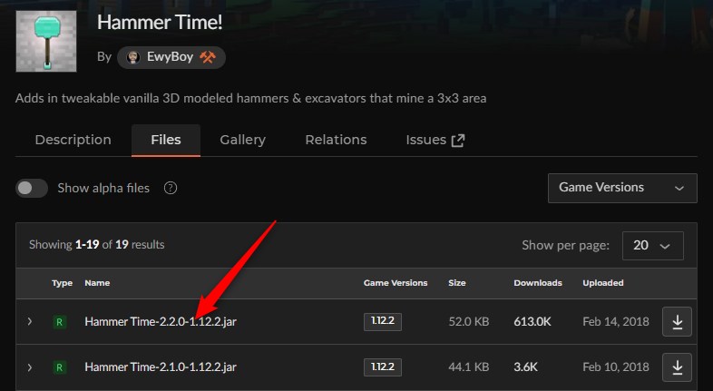 ハンマーMOD「Hammer Time!」の入れ方1