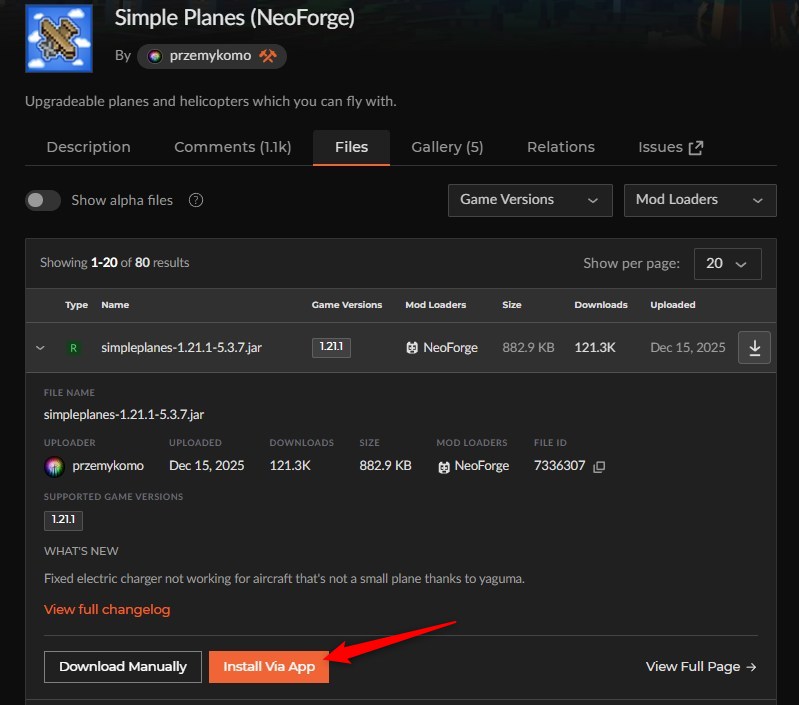 飛行機MOD「Simple Planes Mod」の入れ方2