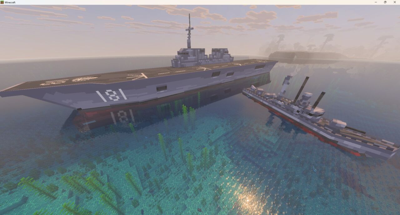 マイクラ統合版戦艦アドオン