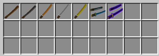 Bosya's Japan Katanaで追加される7種類の刀